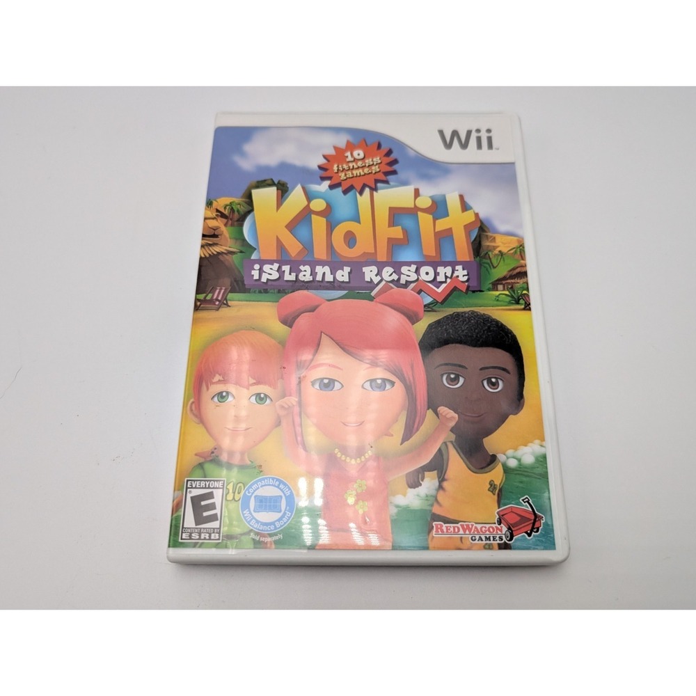 Nintendo Wii KID FIT ISLAND RESORT  Complete w/Manual Near Mint Disc‎